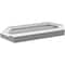 Ekena Millwork Half Round Surface Mount PVC Gable Vent w/ 2"W x 2"P Brickmould Sill Frame, 24"W x 12"H GVPHR24X1203SN - alternate 2